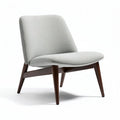 Modern accent chair with fabric upholstery and wooden legs 70 x 70 x 75cm