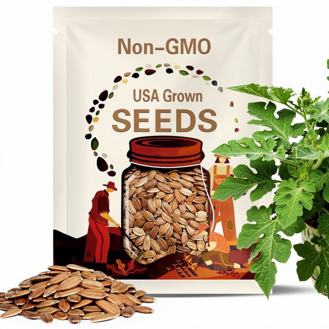 Watermelon Seeds - Congo Watermelon, Organic, Non Gmo