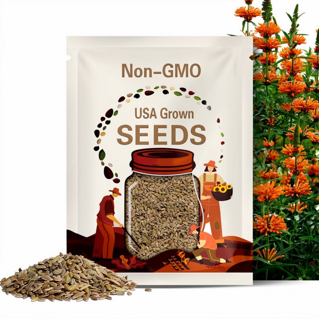 Lions Ear "Klip Dagga" Plant (Leonotis Nepetifolia) Seeds