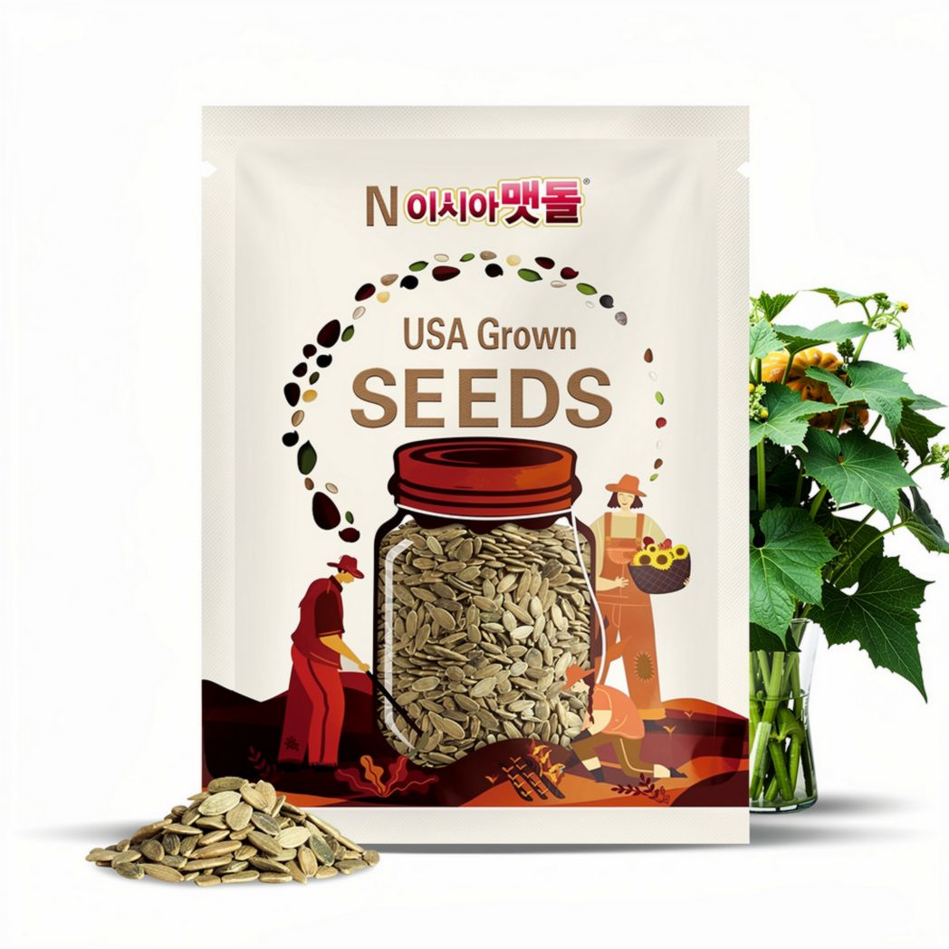 Korean Pumpkin Seeds: Non-GMO Heirloom, 맷돌 호박