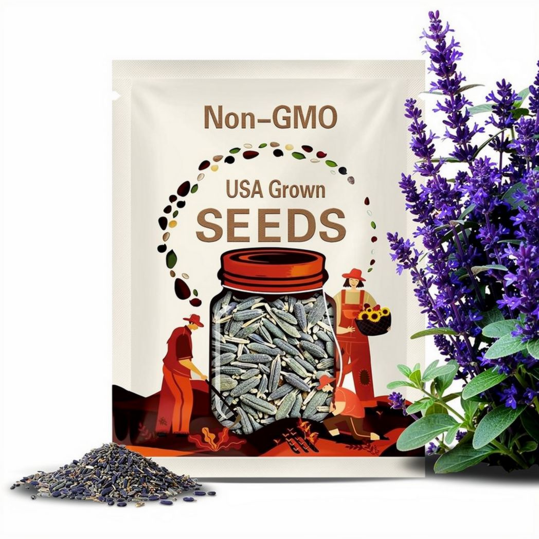 Blue Sage 'Salvia Farinacea' or Red Scarlet Sage 'Salvia Coccinea' seeds/ GMO Free