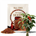 Habanero 7 Pot Brown Wrecking Ball X Hot Peppers Seeds