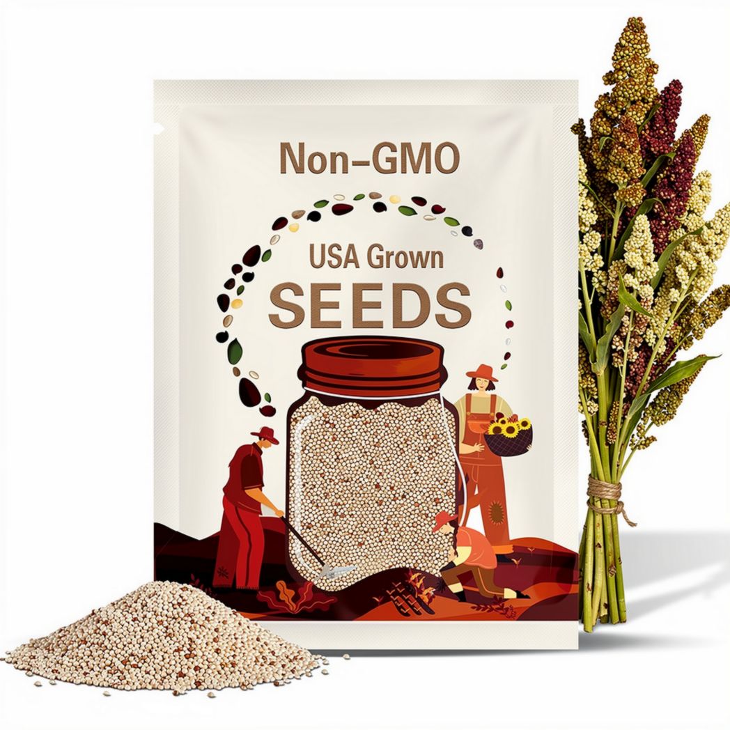 Quinoa Seeds - Organic, Heirloom, Open Pollinated, Non GMO - Grow Indoors, Outdoors, In Pots, Grow Beds, Soil, Hydroponics & Aquaponics
