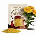 Yellow Zinnia Flower Seeds - Grow Beautiful Flowers Indoors, Outdoors, In Pots, Grow Beds, Soil, Hydroponics & Aquaponics