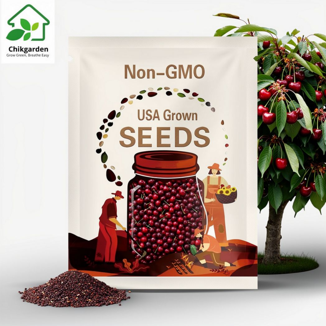 Cherry Tree Seeds: Black Oliver, Turkish Sweet, Bing + 3 More Varieties
