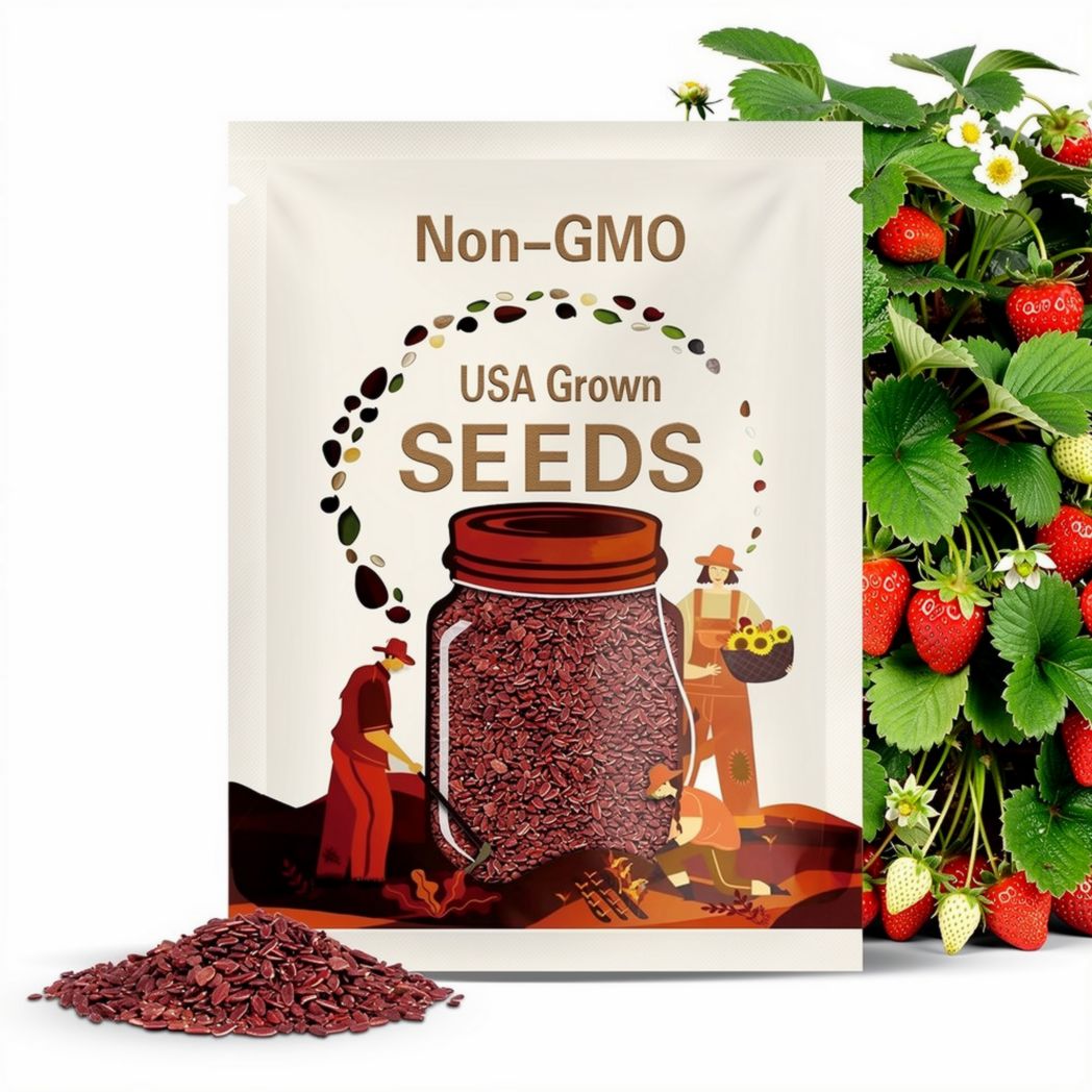 New Strawberry* Giant*, Larget Fruit, Everbearing 100PCS SEEDS. (#3416)