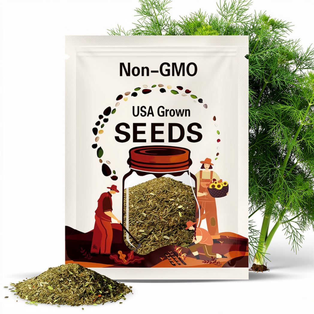 Dukat Dill Seeds | Heirloom - Non-GMO | Anethum Graveolens | Herb Seeds | Seed Store | 1146