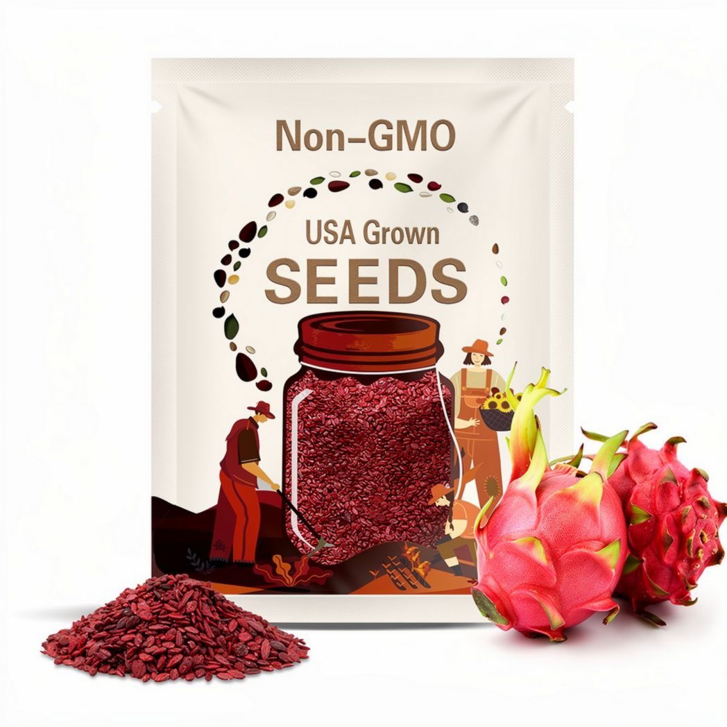 Red Dragon Fruit & White Dragon Fruit (Hylocereus costaricensis -  Hylocereus undatus) Seeds ~ You Get Both! Pitaya Cactus