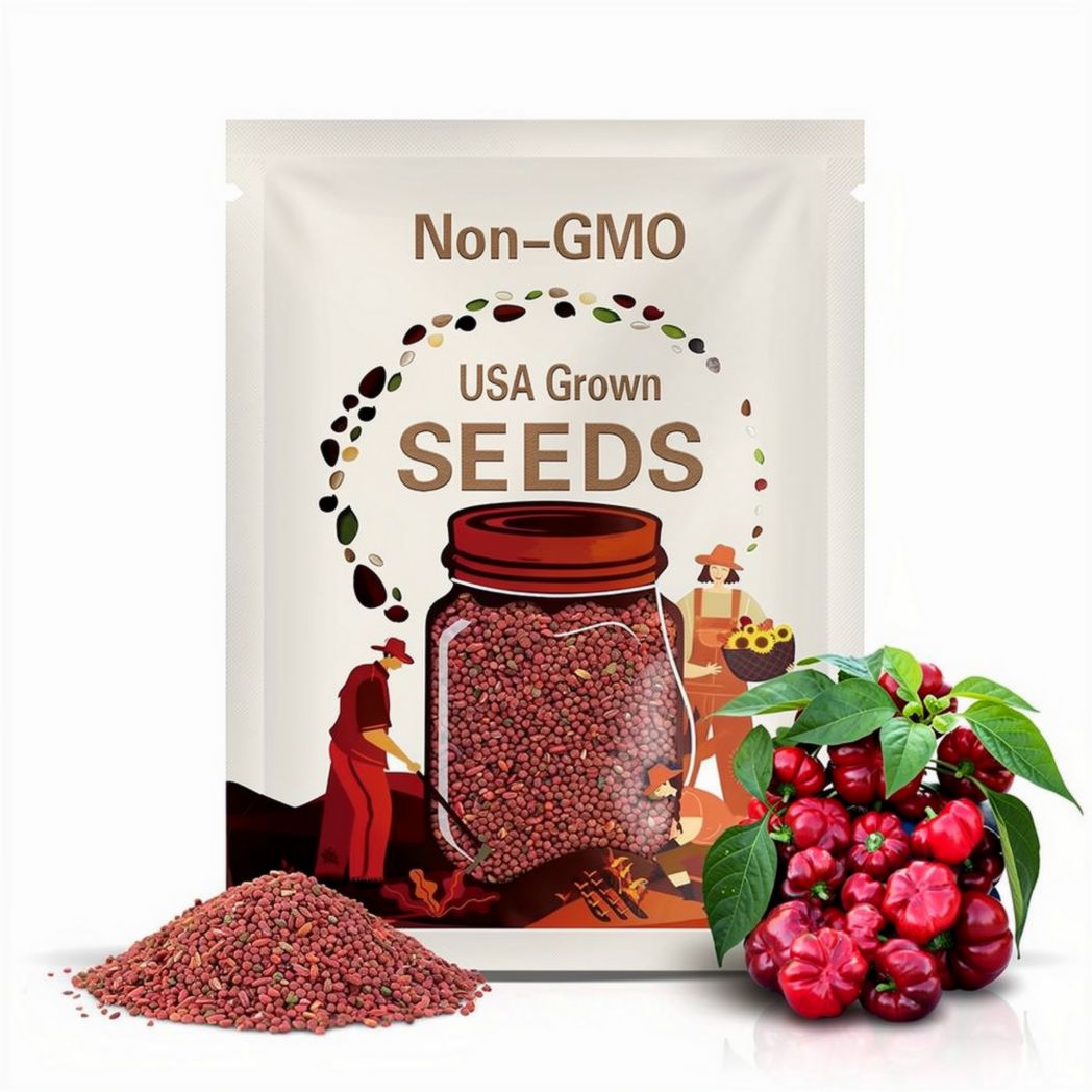 Red Cheese Pepper Seeds | Sweet | Heirloom